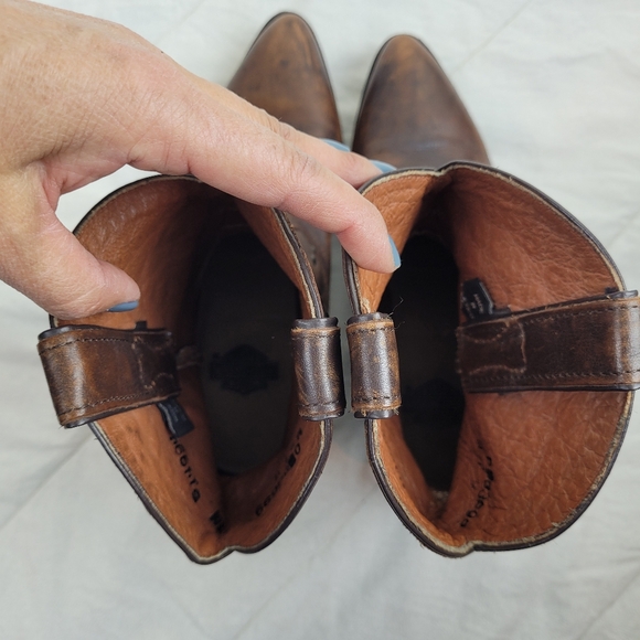 Harley Davidson western style short brown cowboy boots with studs detail 7.5 - Picture 11 of 12